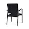 Lesro Newport Guest Chair Metal Frame, Charcoal, MD Black Upholstery NP1101 - alternate 2